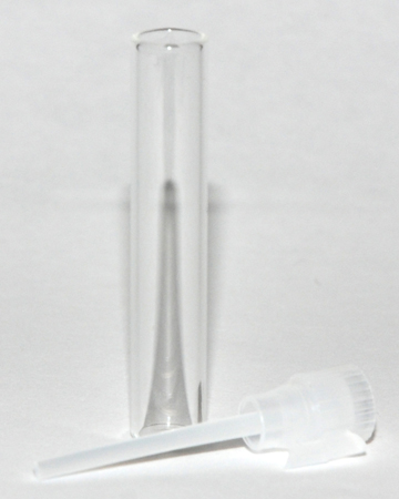 Clear Glass Sample Vial Bottle, 1/32 oz, 0.94ml - Click Image to Close